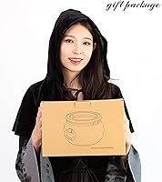 Vista 6 de 11" and 7.4” Package Large Easter Day, St. Patrick's Day, Halloween Black Plastic Witch Cauldron Kettle, Candy Holder, Party Favor Decoration