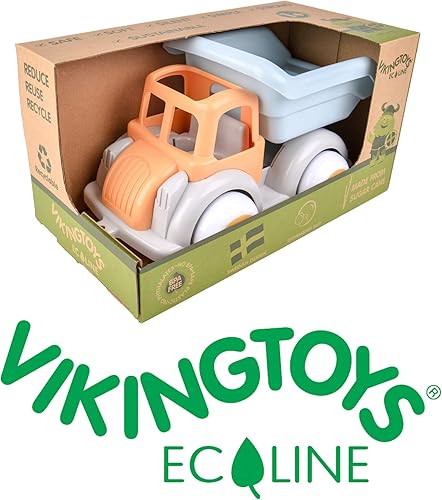 Miniatura 5 de VIKINGTOYS - Ecoline Jumbo Volquete - Vehículo de construcción de juguete, hecho de material a base de plantas sin aceite, seguro y no tóxico, para