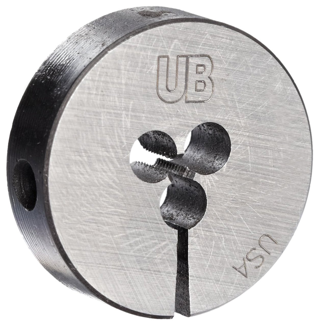 Union Butterfield2010(UNC) Carbon Steel Round Threading Die, Uncoated (Bright) Finish, 13/16" OD, 1-64 Thread Size