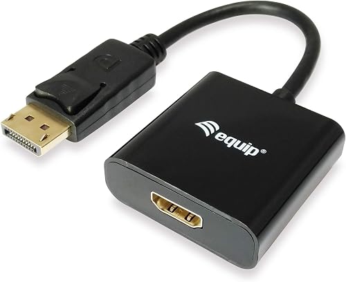 Equip 133438 Display Port to HDMI Adapter, 15 cm Cable Length