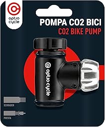 Pompa CO2 Bici – Gonfiatore CO2 per Bicicletta con Valvola di Controllo | Pompa Gonfiaggio Bici Compatibile Presta e Schrader | Regolatore CO2 Bicicletta | Rubinetto Bomboletta CO2