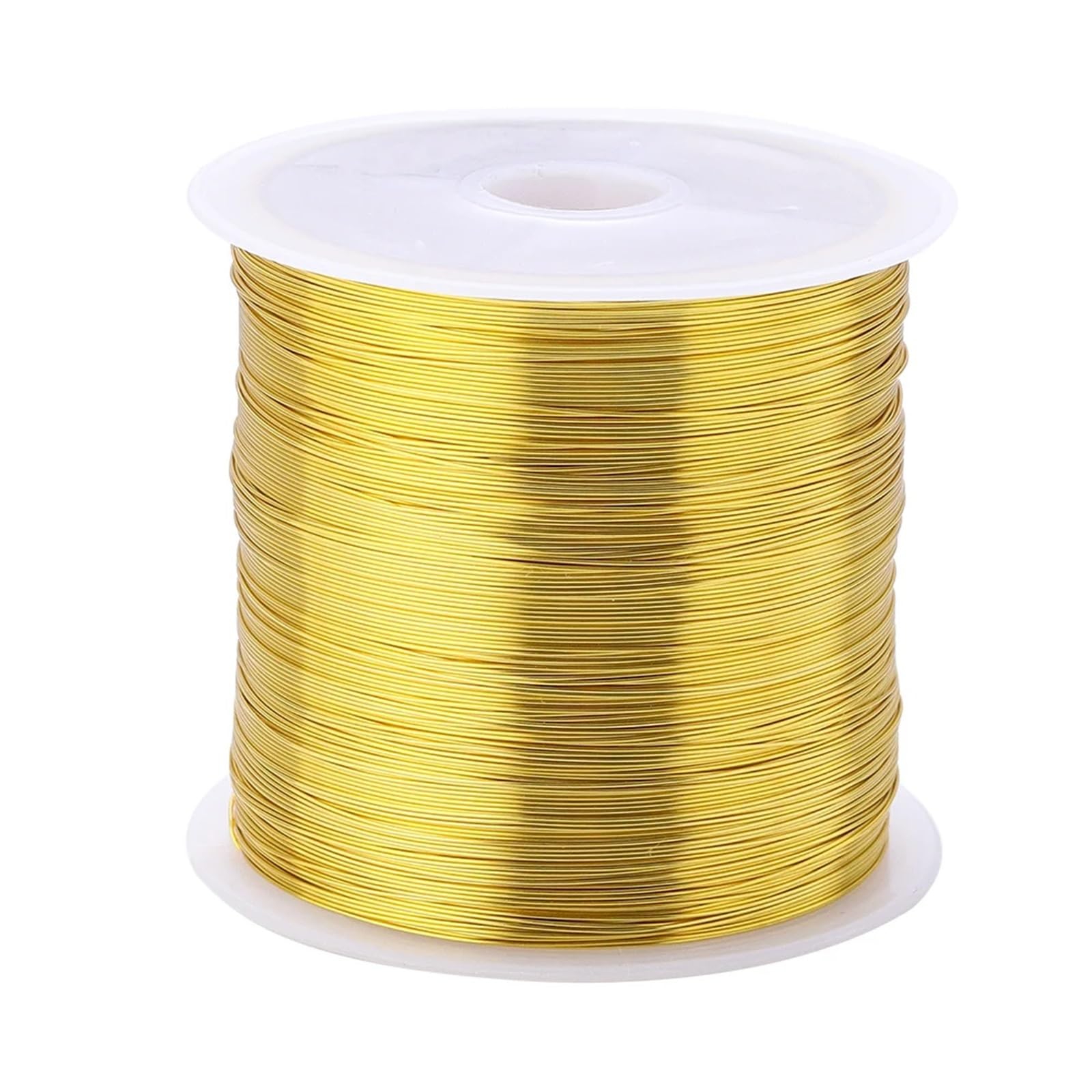 Elastyczny sznurek do bransoletek Drut jubilerski 10 rolek Złoto Srebro Miedź Trwały kolor Koraliki tworzenia DIY(Golden,0.4mm 45m)