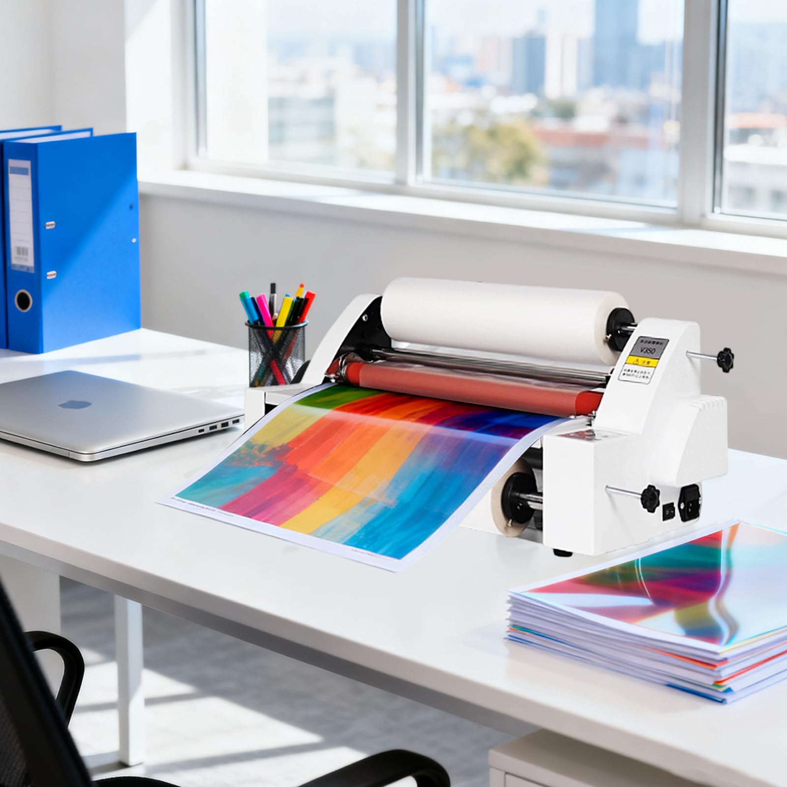 Plastificatrice Multifunzione a3 Professionale – Fredda e Caldo Fronte/Retro – velocità 1,1 m/min – Spessore fino a 5mm – Larghezza 460mm per Poster, Foto e Documenti