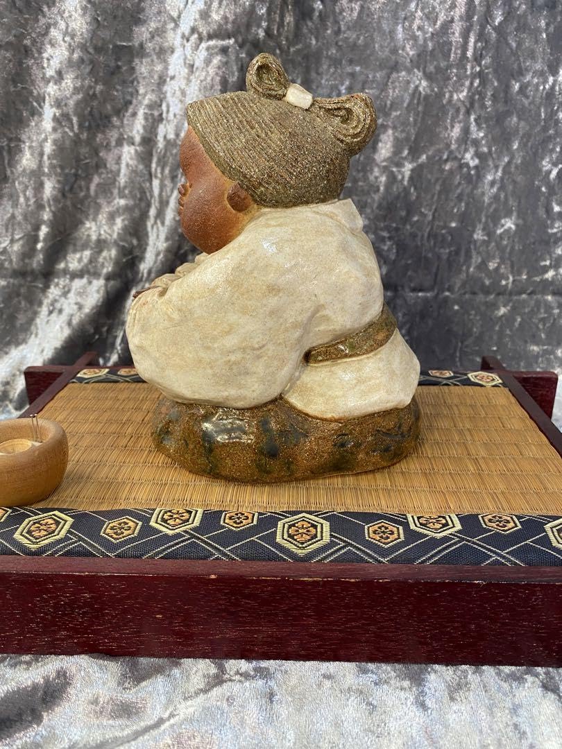 Amazon.co.jp: 小石原焼 置物 陶器 おばあちゃん : ホーム＆キッチン