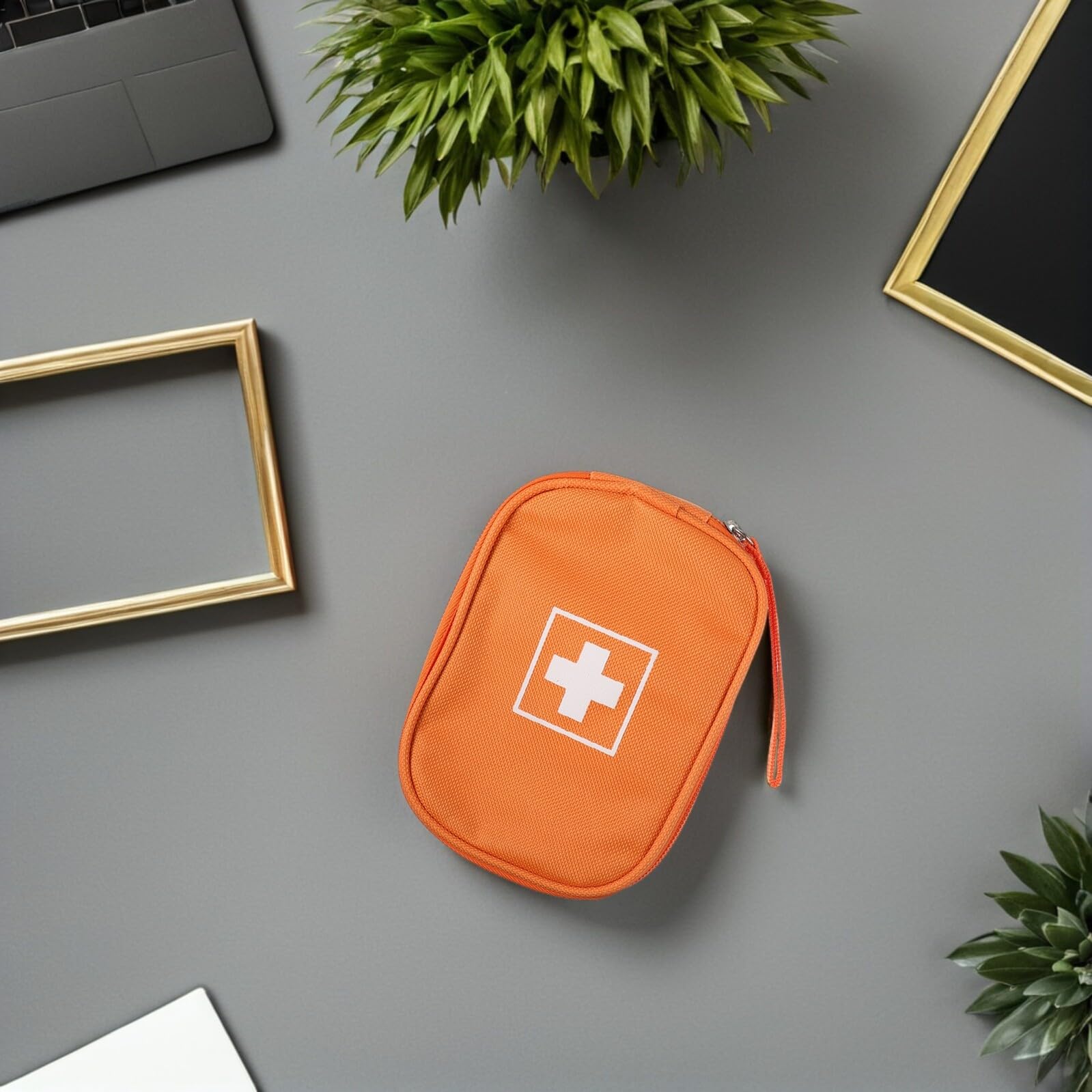 Bolsa Médica Portátil Pequeña con Asa Organizador para Almacenamiento de Medicamentos Bolsa de Salud Ligera para Emergencias y Viajes al Aire