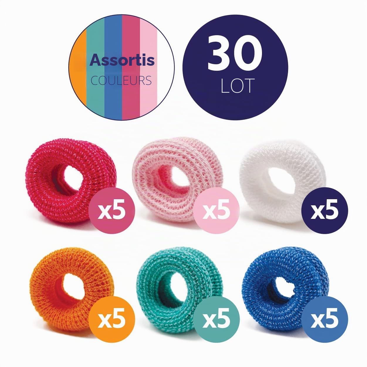 Protège-doigts lot de 30 pièces différentes couleurs