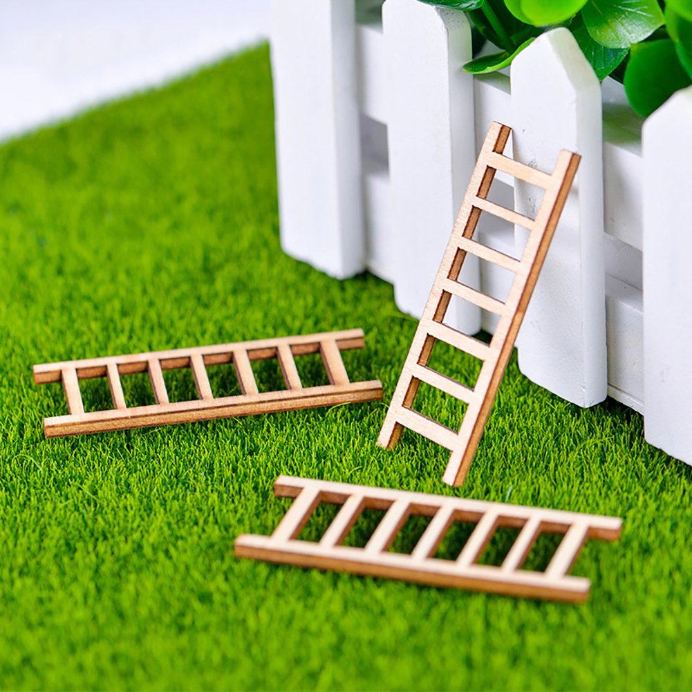 Amazon.com : CHoppyWAVE Garden Miniature Ornaments 3Pcs Mini Miniature  Wooden Step Ladder Fairy Garden DIY Micro Landscape Decor : Patio, Lawn &  Garden