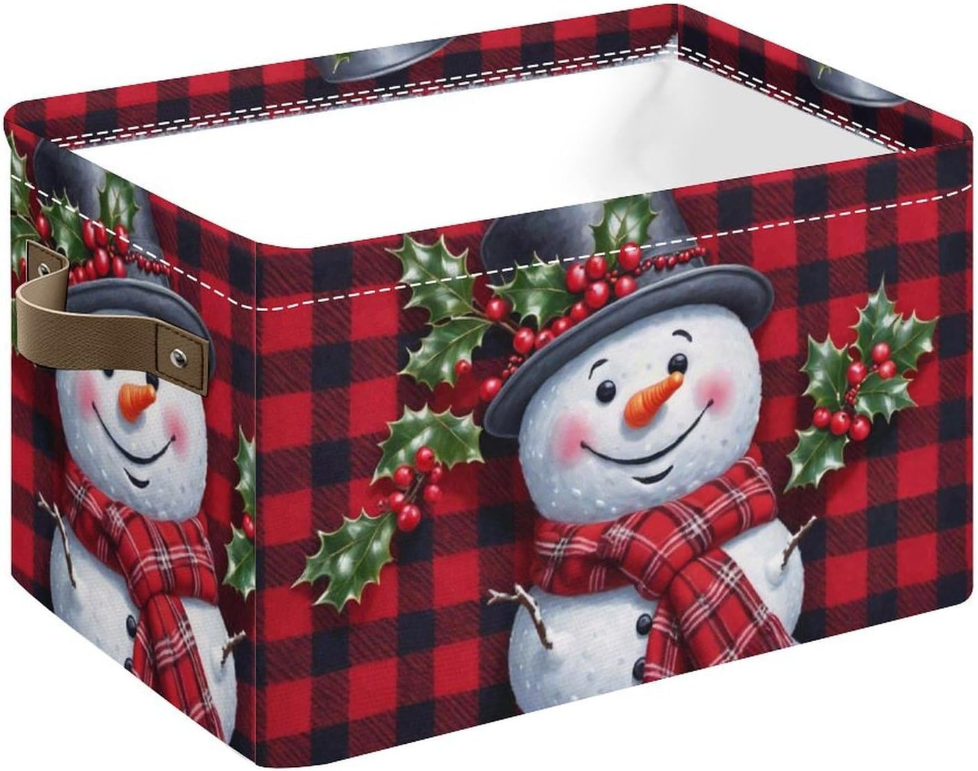 C.IOPMNU Christmas Snowman Storage Baskets, Foldable