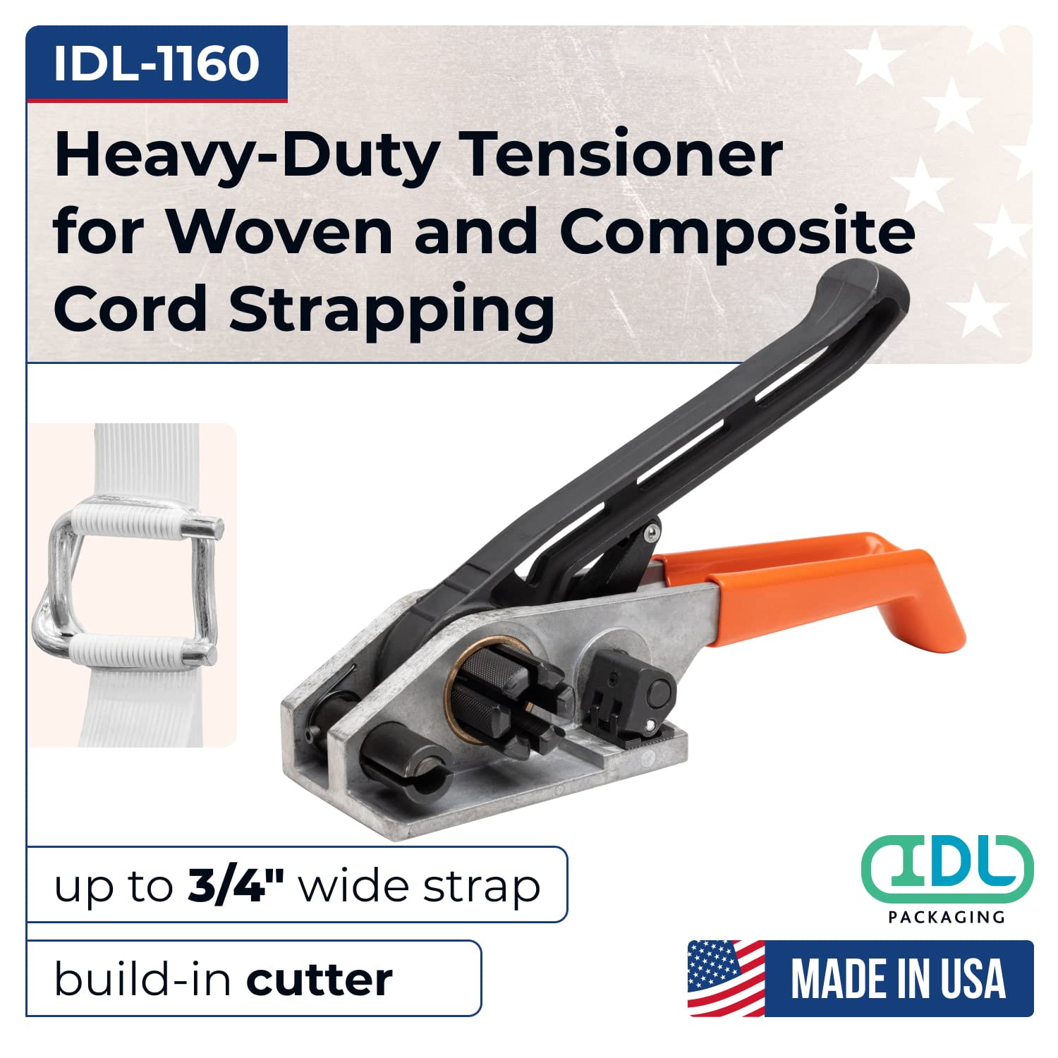 Heavy Duty Lashing Pry Bar - Woven & Composite Strapping - EP-1140 - Made in USA