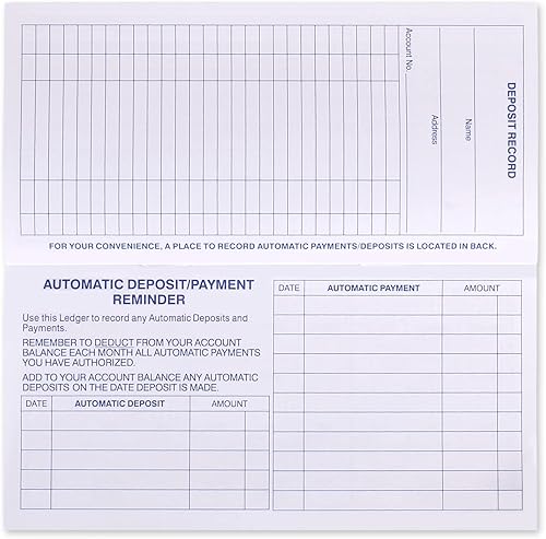 Miniatura 4 de Registros de cheques para chequera personal, registro de chequera fácil de leer