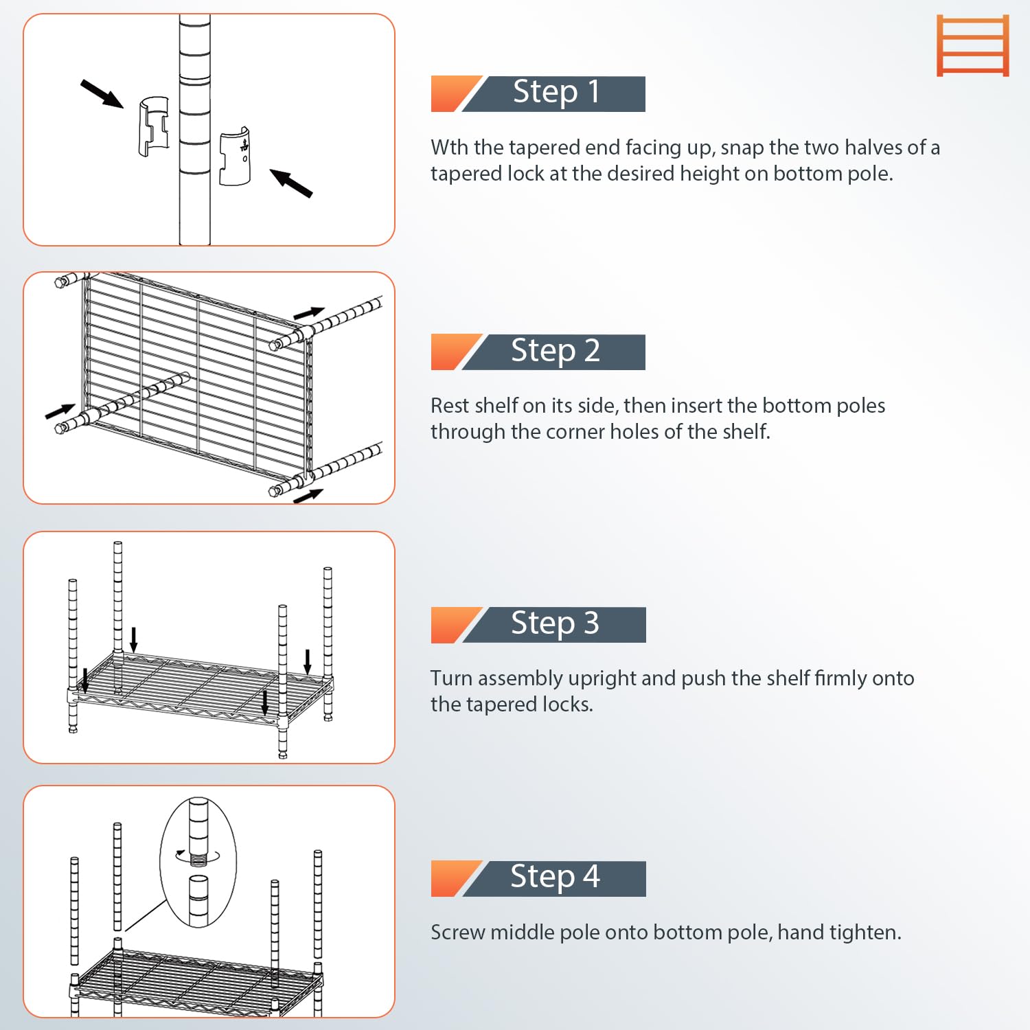 BestOffice Étagères De Rangement En Métal Robuste, Réglable