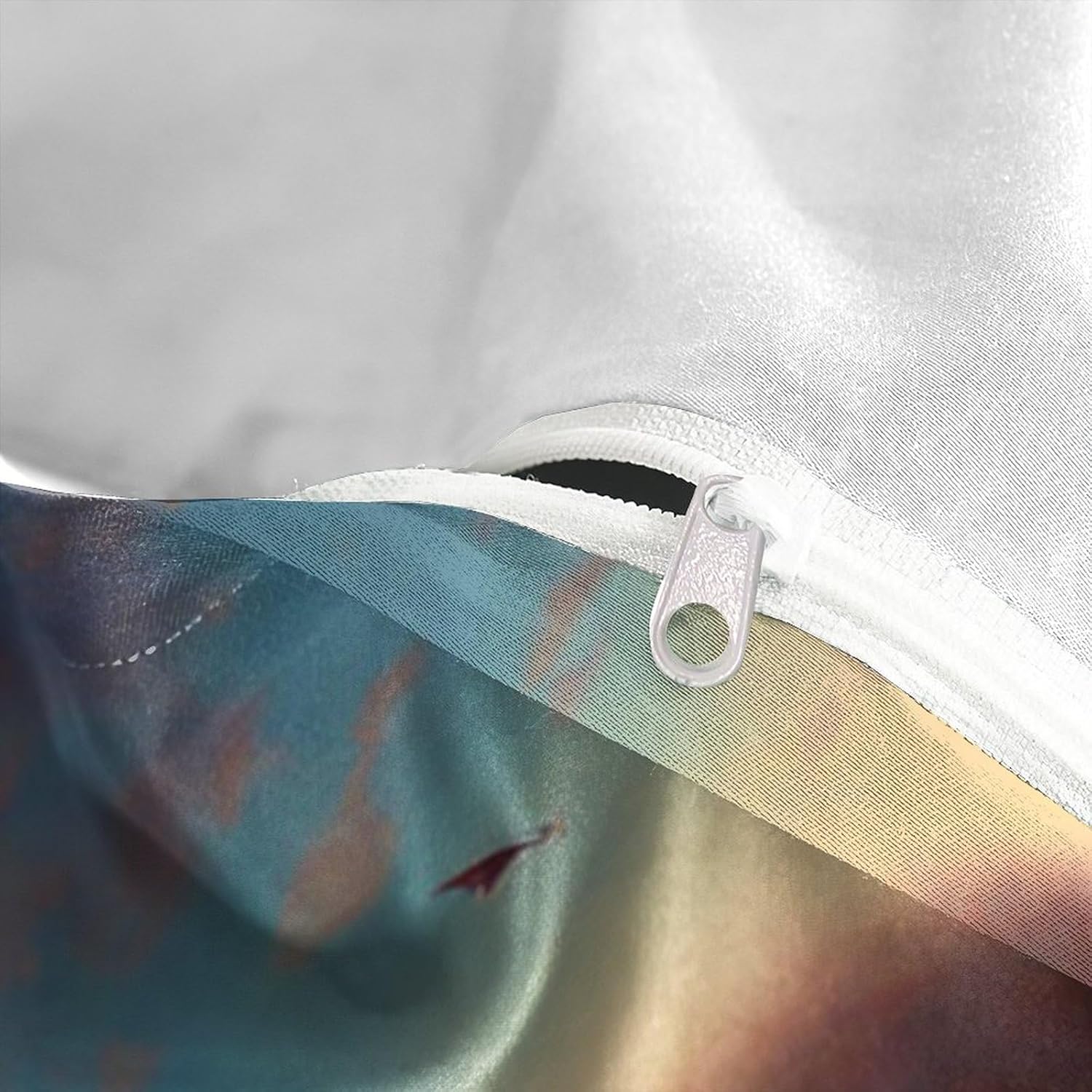 Colorful Animals Three Piece Suit Cartoon Quilt Cover Set - Super Soft Bedding Set for Kids with Pillowcase - Lightweight and Breathable Microfiber Bed Linens