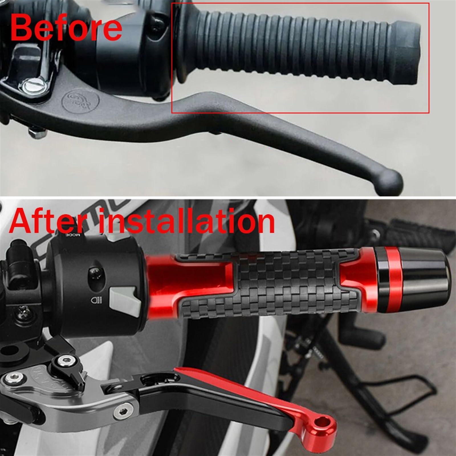 Contrapesos Manillar Moto Accesorios Motocicletas para S┐UZUKI DL250 V┐Strom DL 250 V-Strom 2012-2018 2017 Puños de Manillar 7/8" y 22 mm Tapones para Extremos(N)