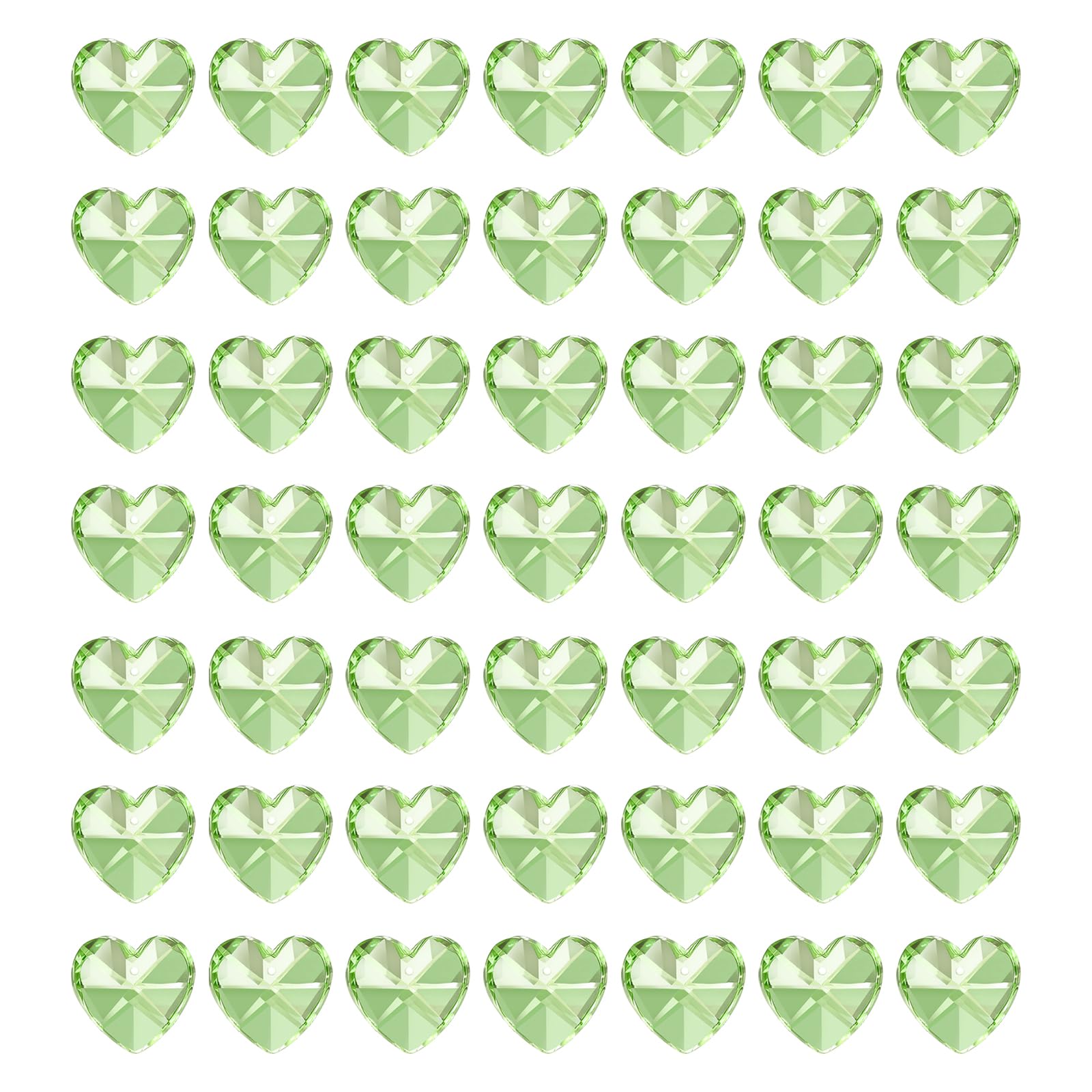 Perles en cristal K9 PATIKIL vert clair 14mm pour prisme de lustre et loisirs créatifs x50
