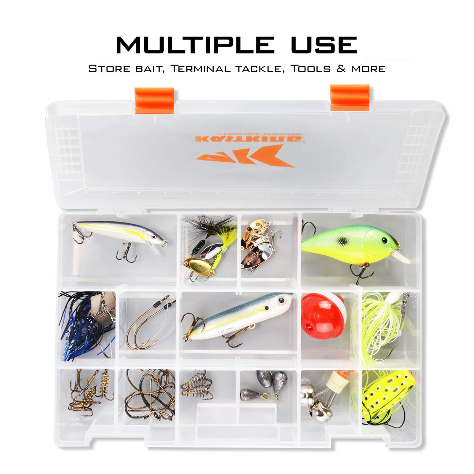 KastKing Tackle Boxes, Plastic Box, Plastic Storage Organizer Box with