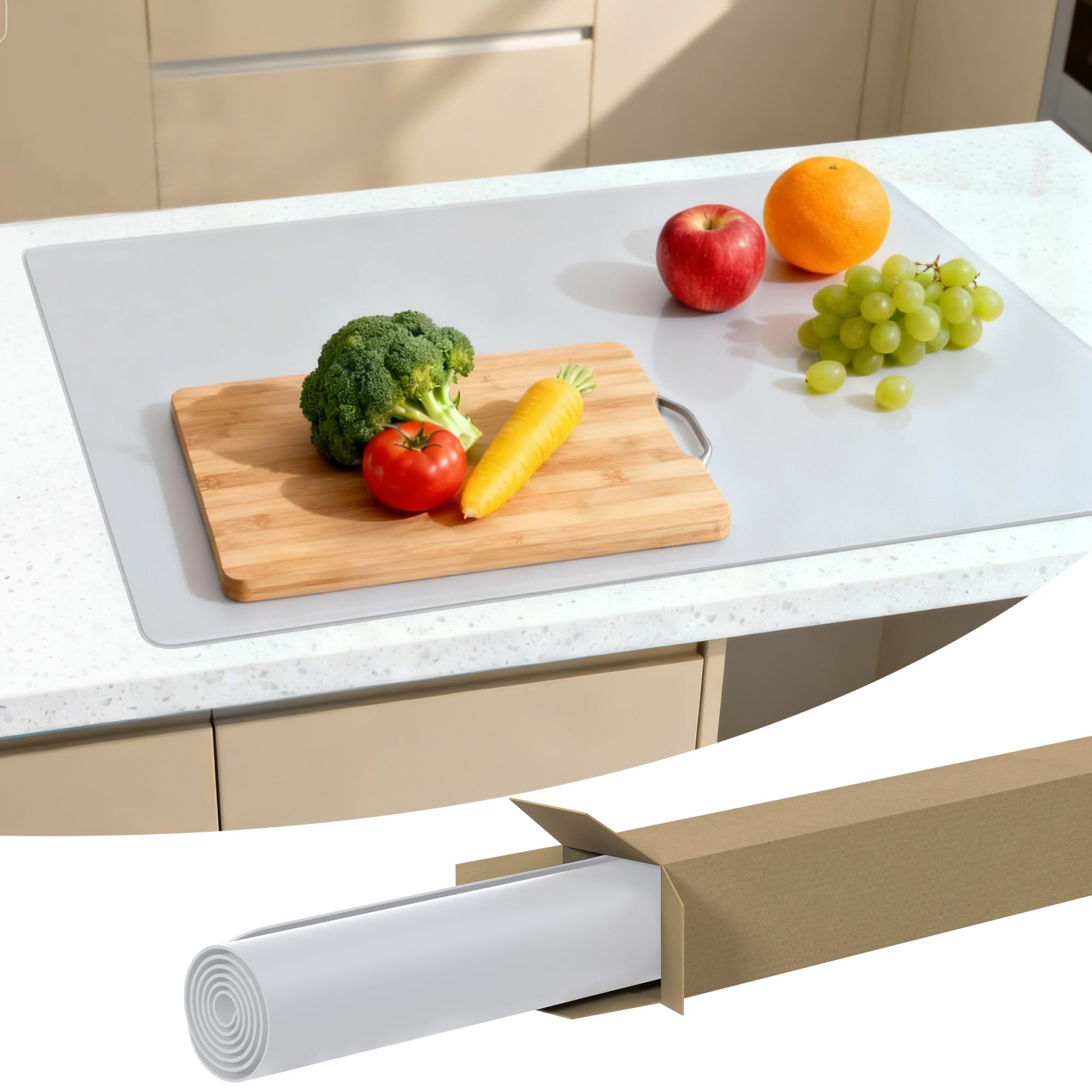 Feuille de silicone antidérapante SOSMAR 90x60cm pour protéger un plan de travail