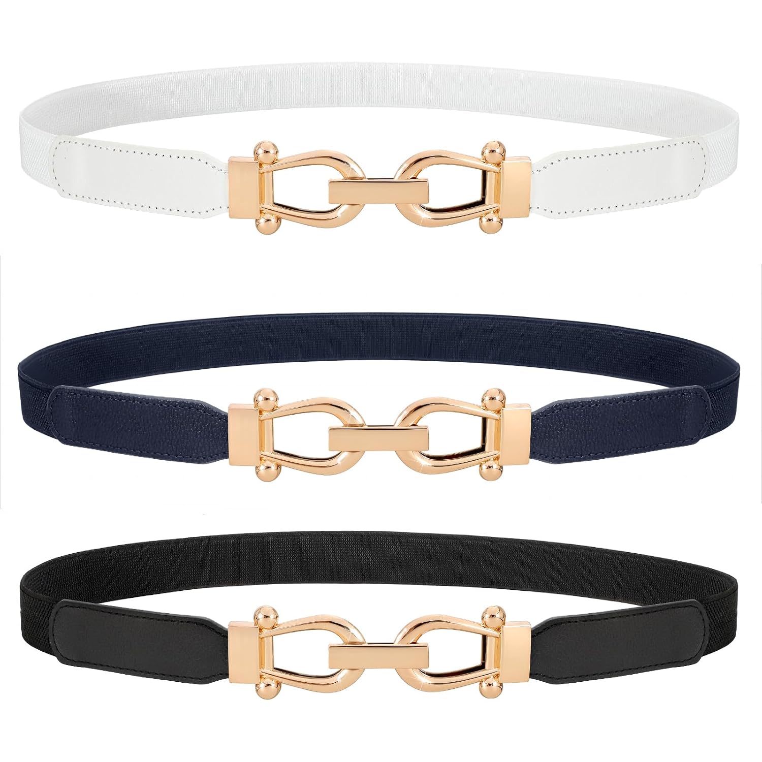 WERFORU Skinny Elastic Waist Belt, 3 Pack - Image 7