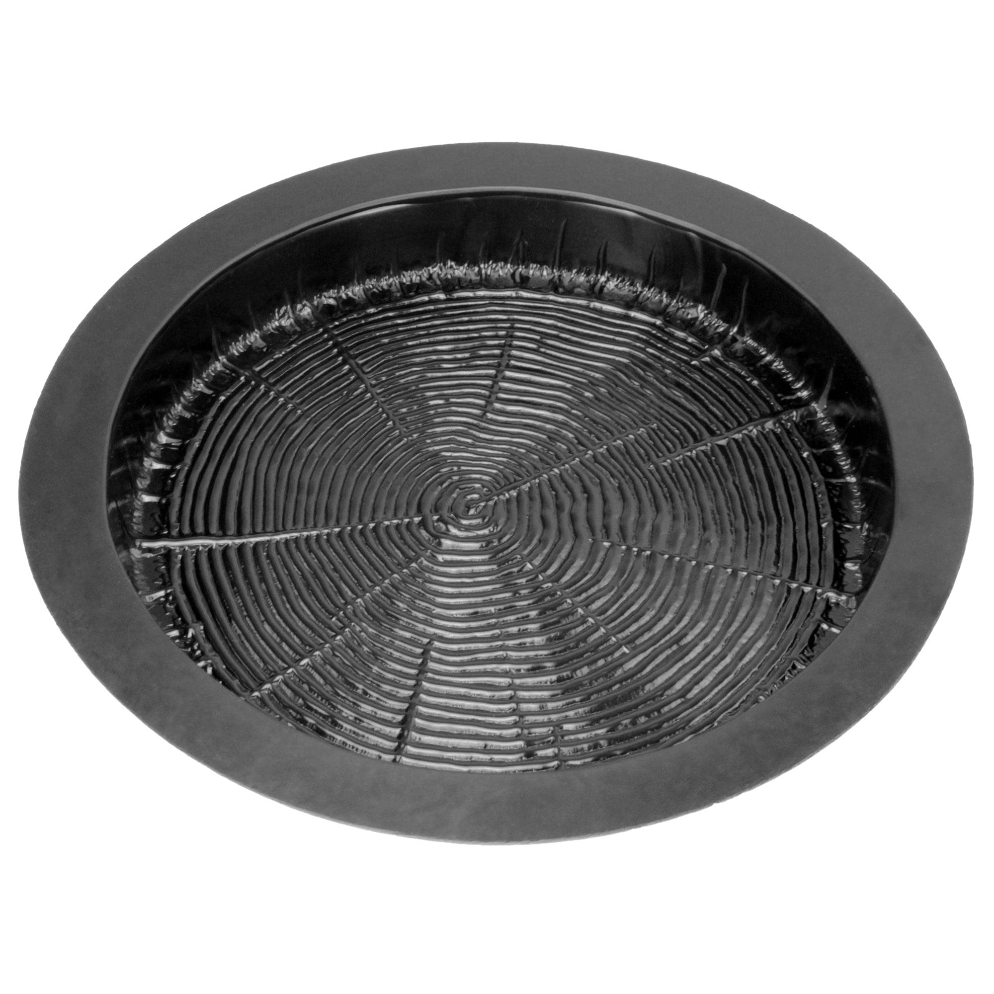 @tec Betonform Trittstein Garten Baumstamm Ø18,5cm - 40cm, Höhe 4cm, ABS Kunststoff, Beton-Schalungsform Gartenwege, Dekosteine, Rasensteine (30,5cm)