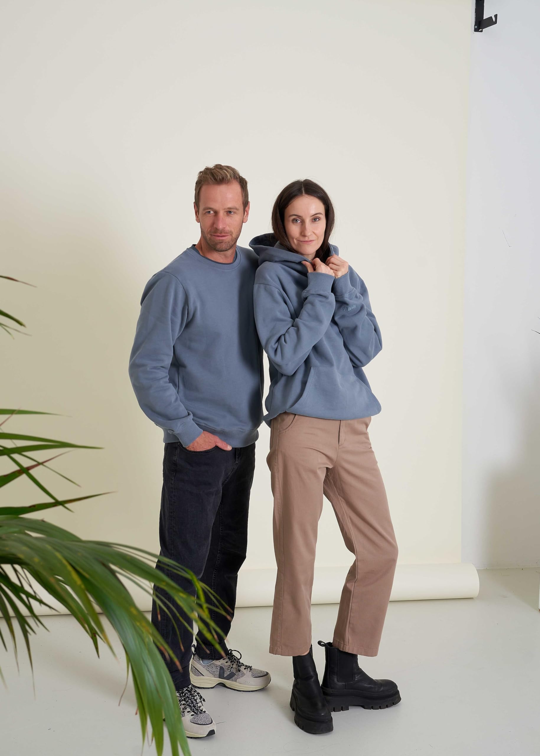 NOORLYS MIKA Hoodie Herren & Damen Pullover aus 100% Baumwolle - Kapuzen-Pullover Herren Hoodie Damen Sweatshirt Pulli Hoody Hoodies Kapuzenpullover
