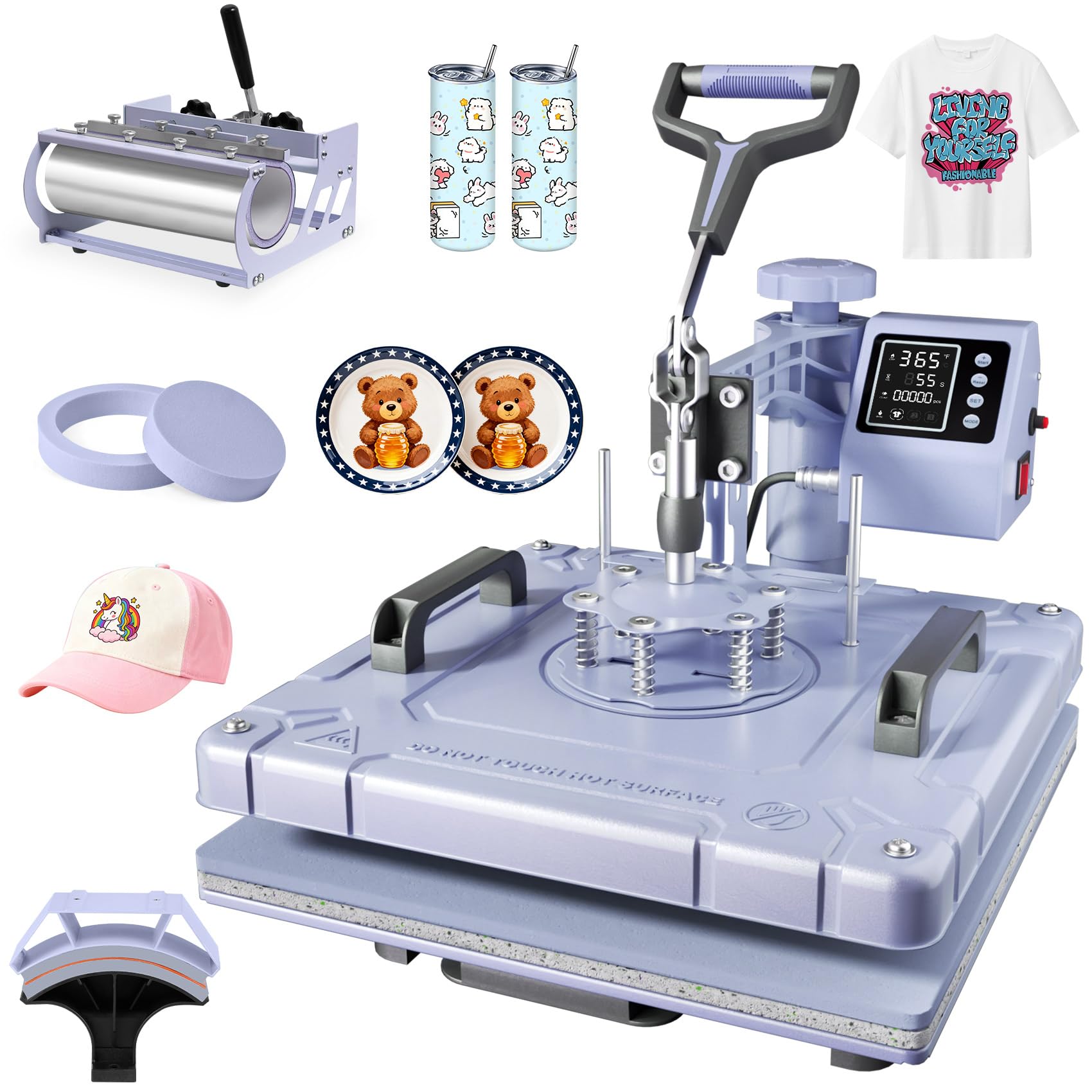 Seeutek 5-in-1 15x15 Heat Press