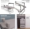 Foldable Reformer Pates Machine for Home Fitness Workout - Up to 300 lbs Personal Cardio Fitness Equipment - Pilates Exercise Equipment