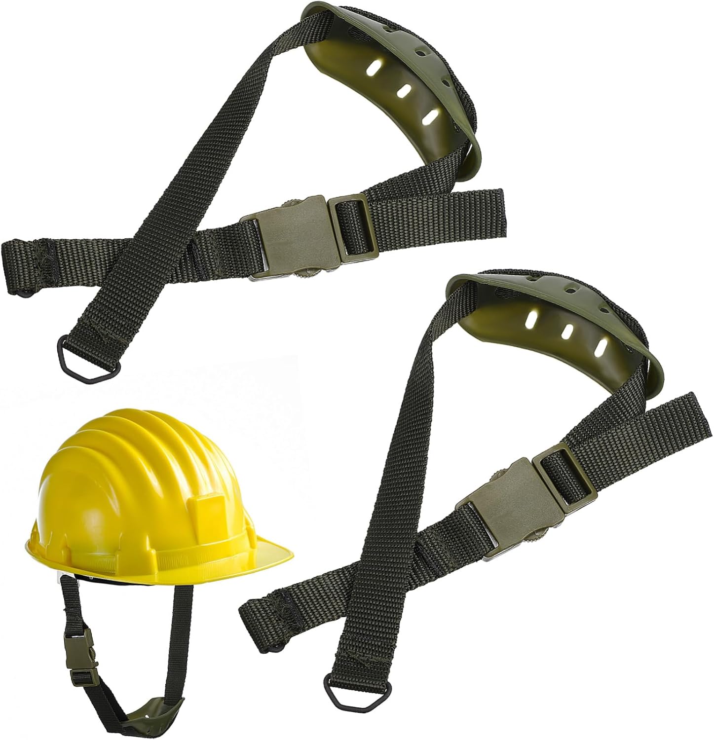 TOYANDONA 2Pcs Helmet Chin Strap with Adjustable Elastic Band and Iron Hooks Breathable Nylon Replacement for Baseball Softball Football Batting Helmets Hard Hat Chin Cup