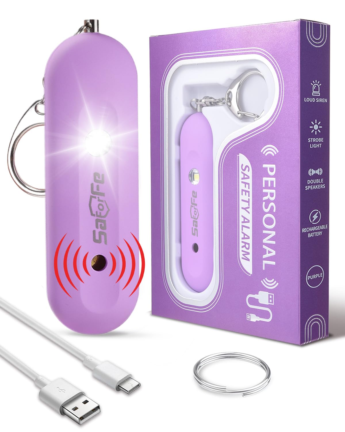 Saforife Personal Safety Alarm - horns and sirens | Mubboo