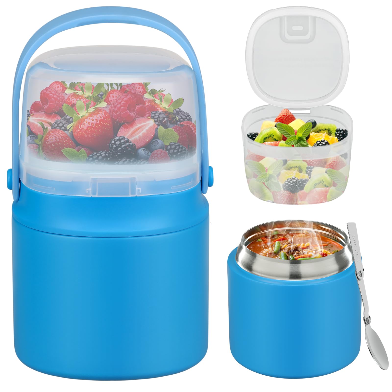 JOOPETALK 14 oz Soup Thermo Blue