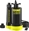 Sump Pump 12HP Submersible Water Pump, 2650GPH Utility Pump Thermoplastic Electric Portable Transfer Water Pump for Swimming Pool Garden Pond Basement with 16.4ft Long Power Cord