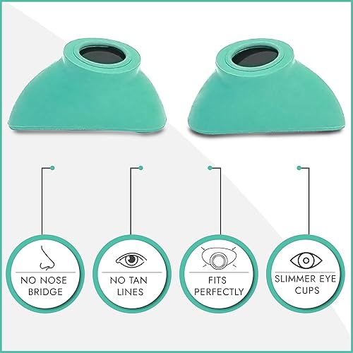 Vista 28 de Super Sunnies Protección ocular UV Slim Flex, compatible con la FDA, gafas de bronceado individuales