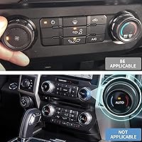 Vista 2 de Cubierta de perilla para interruptor de control de clima F150 AC/remolque/4WD/VOL/botón de afinación interior consola central accesorios compatibles