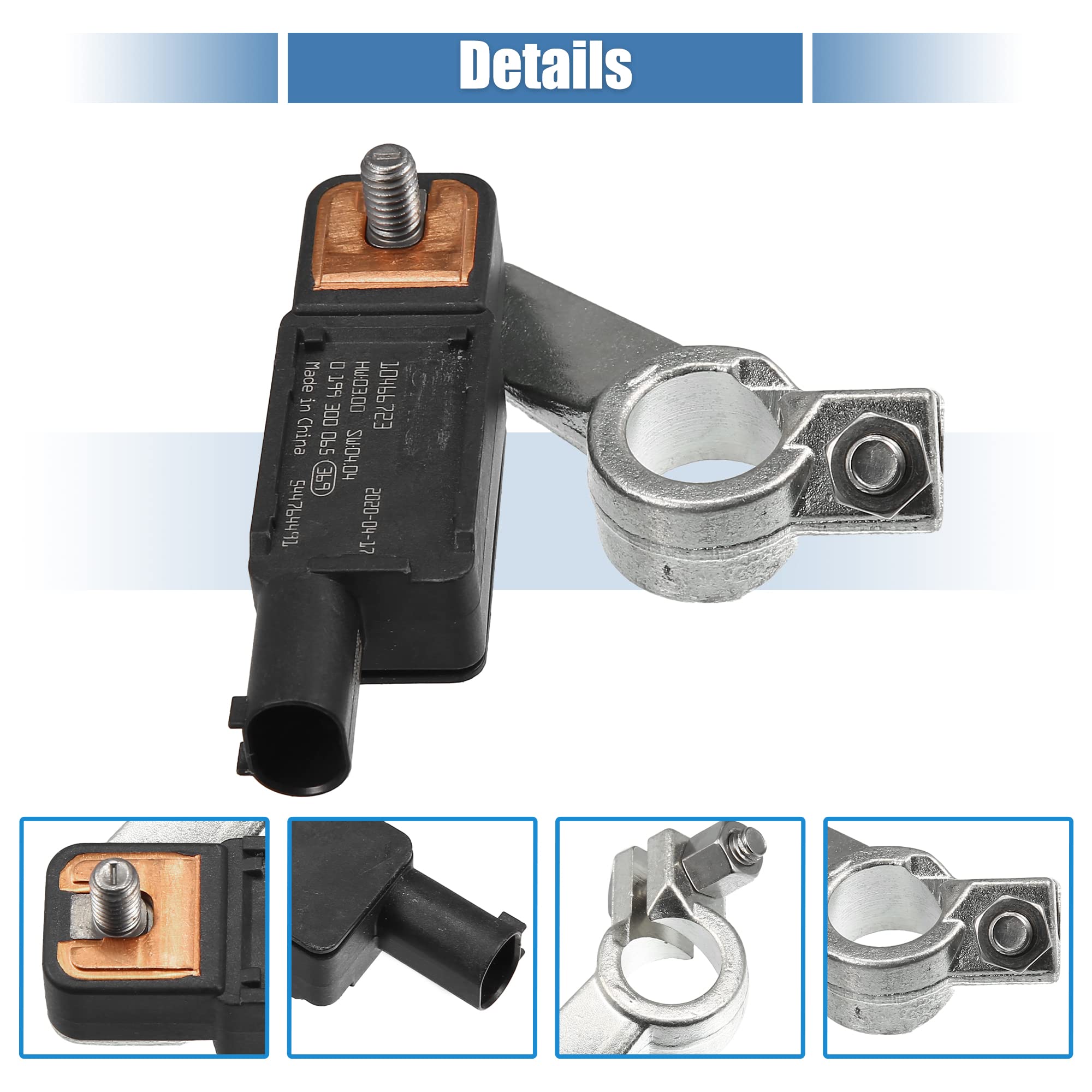 X AUTOHAUX Czujnik prądu akumulatora 68318616AC 56029778AB do Chrysler do Jeep
