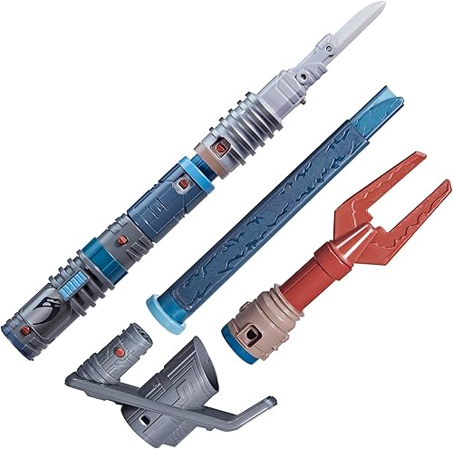Miniatura 16 de STAR WARS Lightsaber Forge Ultimate Mandalorian Masterworks Set, sable de luz electrónico con licencia oficial, juguetes para niños y niñas, más de