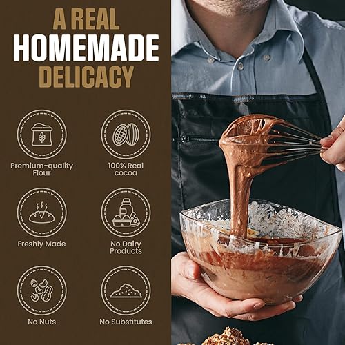 Miniatura 5 de Reisman's Bakery Pastel de chocolate Babka, postre fresco, pastel de chocolate sin nueces y sin lácteos, pan Babka certificado OU Kosher, 1 libra,