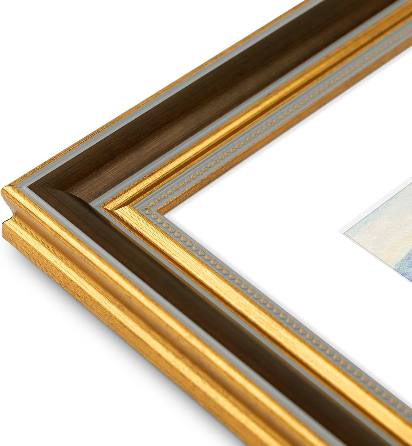 Golden State Art,11x14 Ornate Picture Frame Holds 8x10 Photo,Brown Gold image 2