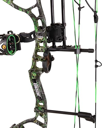 Miniatura 60 de Bear Archery Royale - Paquete de arco compuesto listo para cazar para adultos y jóvenes, longitud de estiramiento de 12 a 27 pulgadas, peso de 5 a