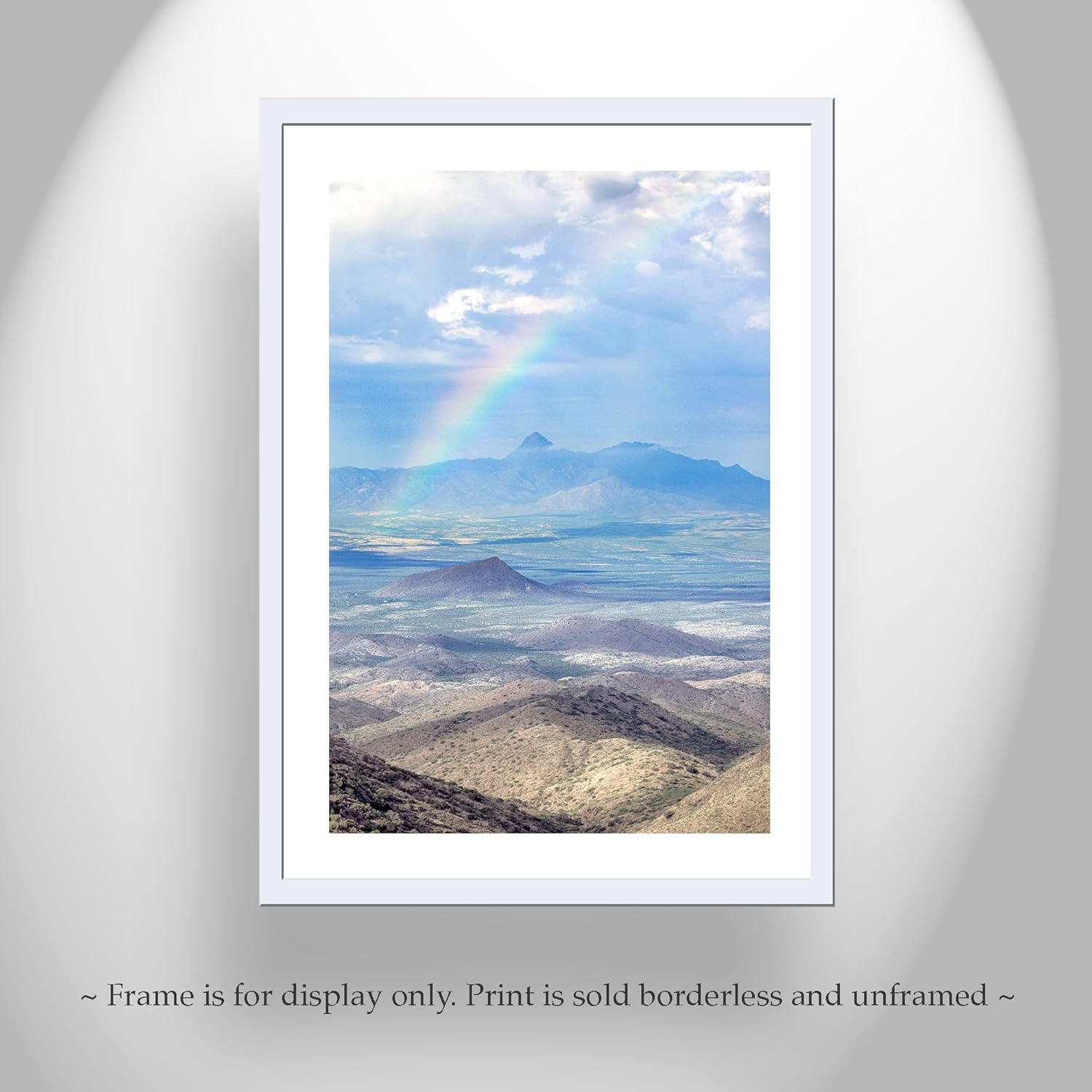 Baboquivari Peak Arizona Desert Rainbow Landscape Photograph