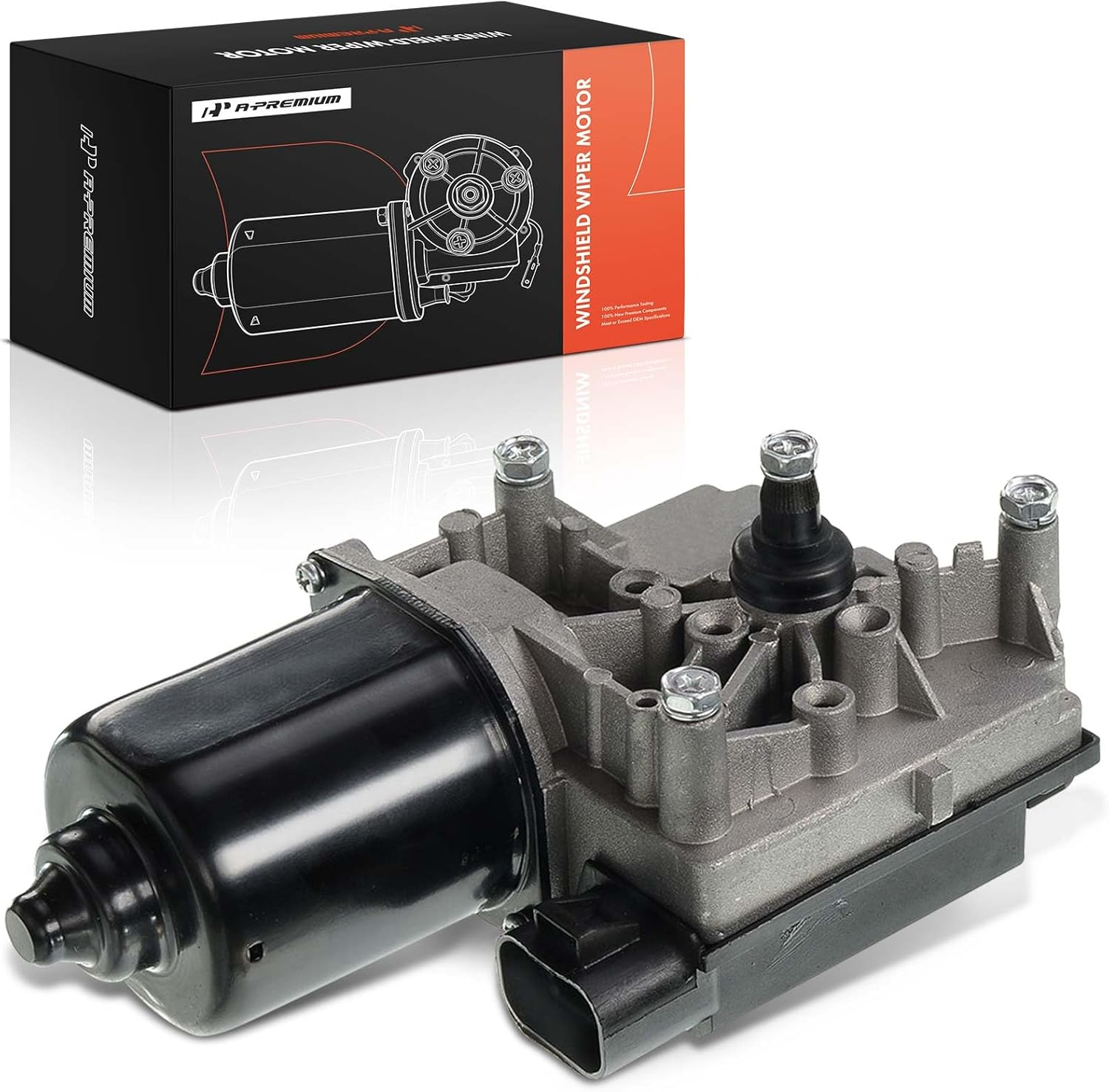 A-Premium Front Windshield Wiper Motor Compatible with Chevrolet Cavalier & Pontiac Sunfire 1995-1997, 2.2L 2.3L 2.4L, 5-Pin