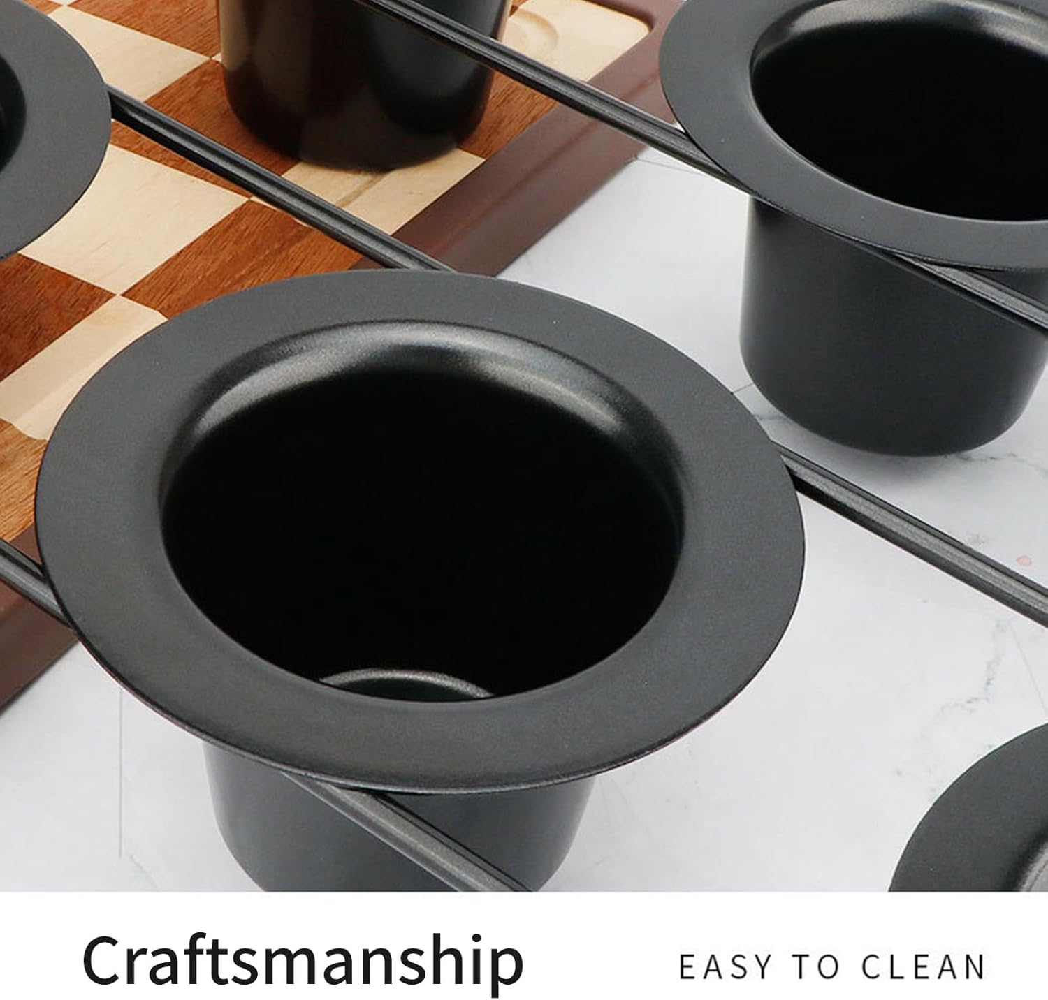 bakeware sets 6 Cavity Baking Tray Multifuntional Cake Baking Molds Cake Pans Carbon Steel Baking Pans Suitable for Kitchen