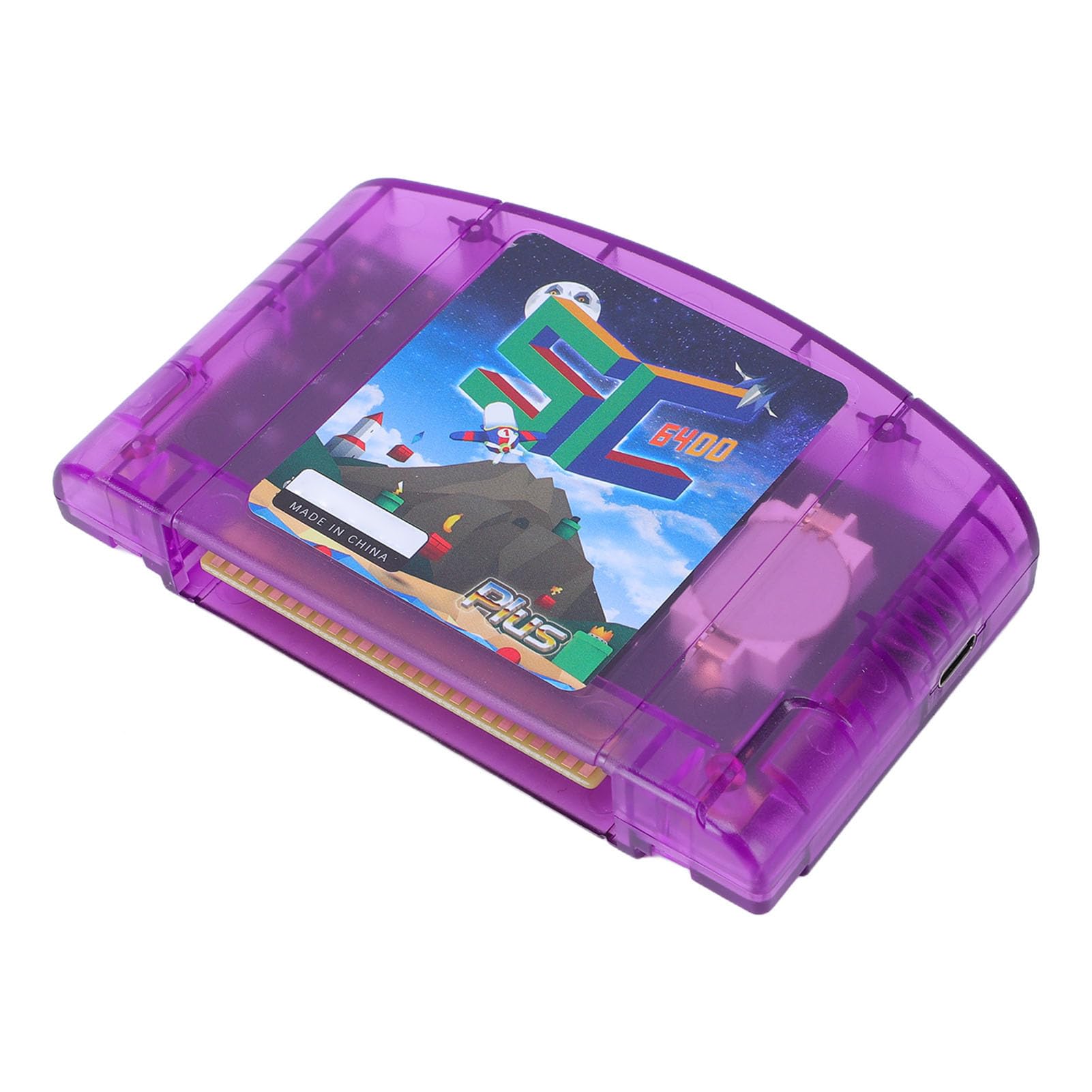 VBESTLIFE Cartuccia di Gioco Open Source, Cartuccia di Memoria Flash per Giochi retrò N64, velocità di Caricamento Rapida 23,8 MiB/s, Spazio di Archiviazione da 16 GB con Backup di Salvataggio (#2)