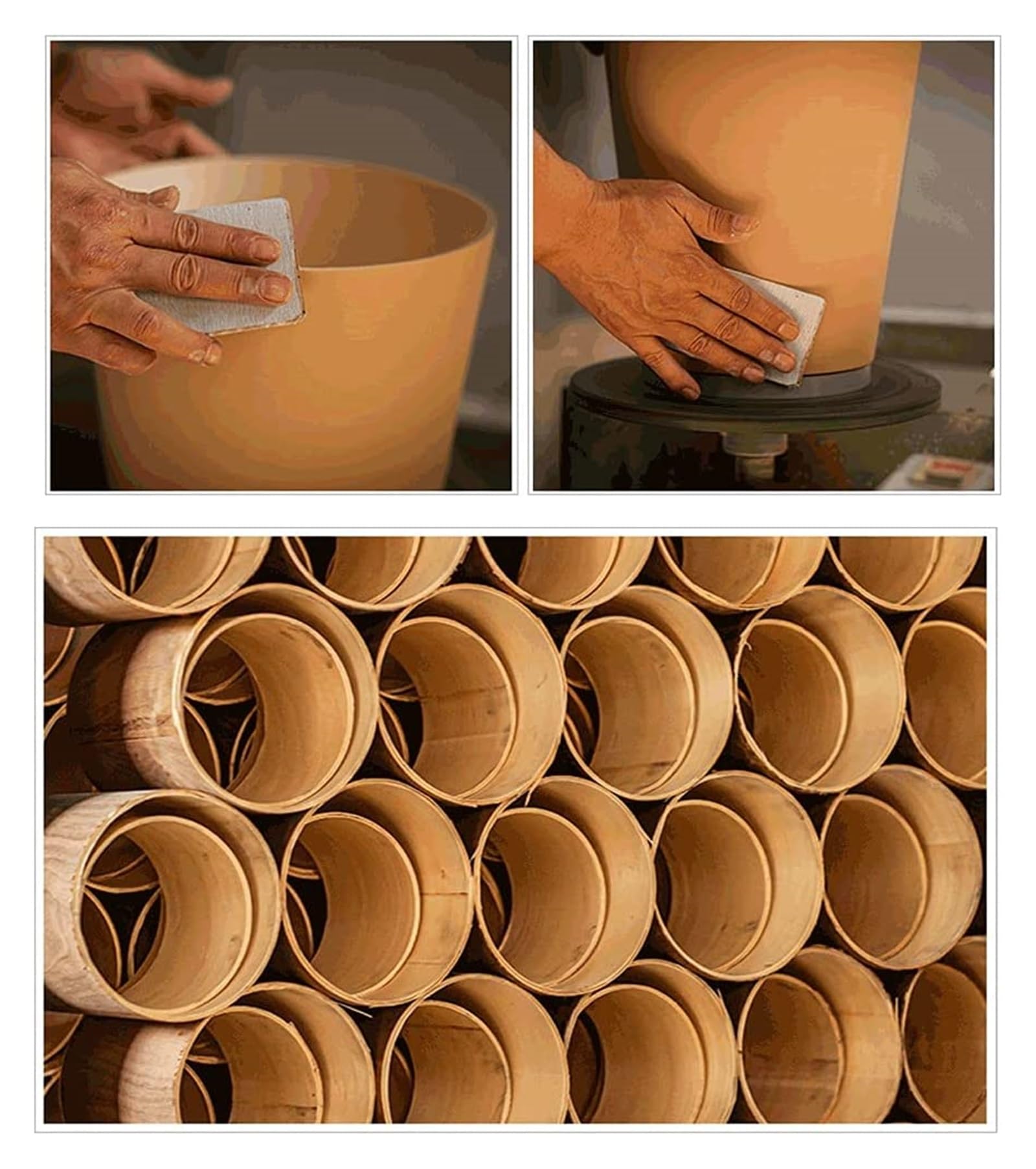 Küchenabfalleimer Mülltonnen, runder Mini-Tisch-Mülleimer mit Deckel, Müllcontainer, Holz-Papierkorb, Abfallkörbe Mülleimer
