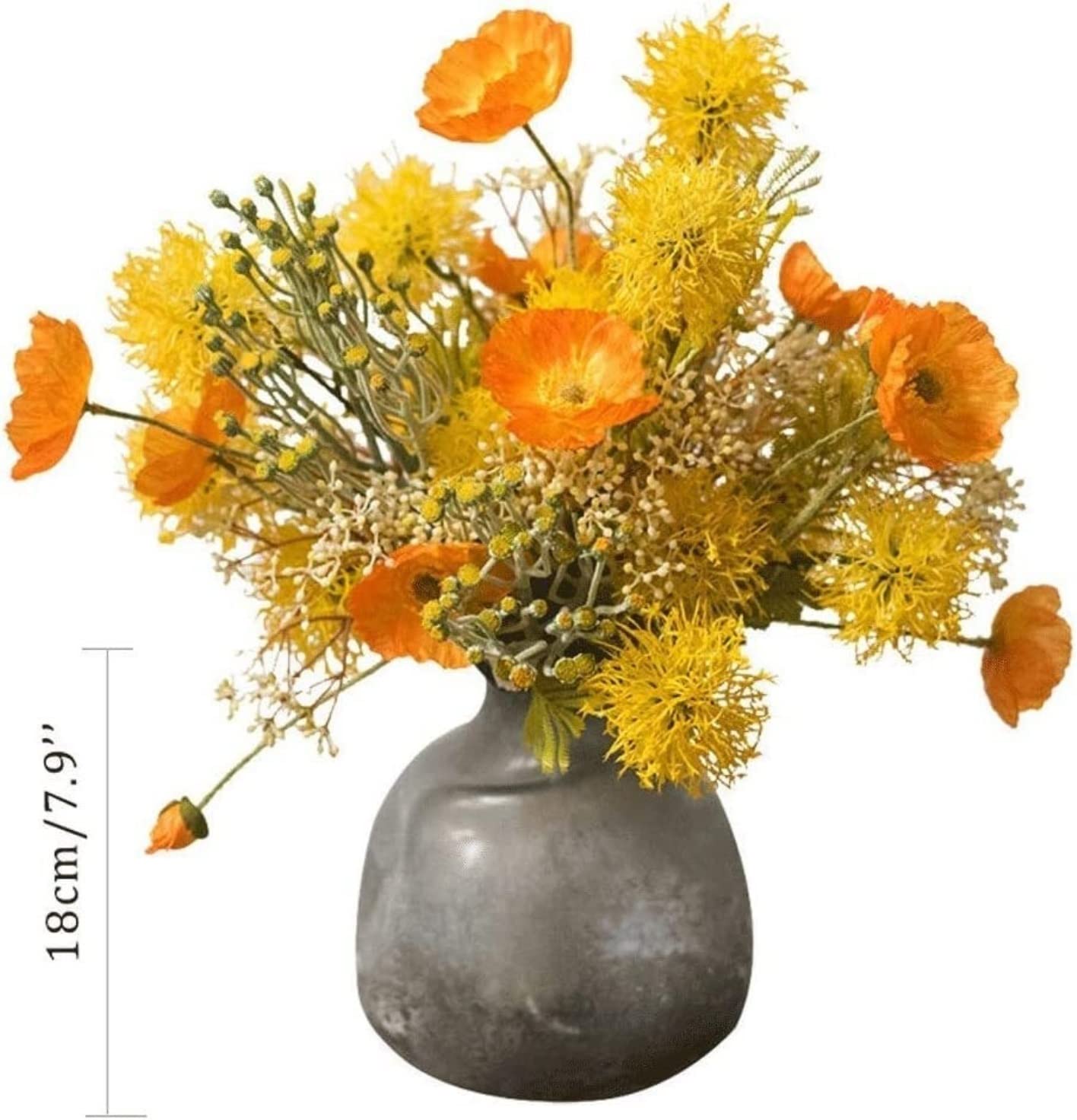 Künstliche Blumen Wunderschön Künstliche Blumen, Kunstblumen, Seide, Kunststoff, Blumenstrauß, Retro-Vasen-Set Für Dekorative Zwecke Künstliche Blumen wie Echt