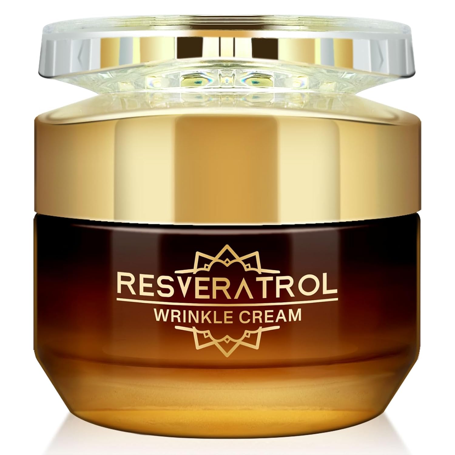 Resveratrol Wrinkle Cream, Anti Aging Face Cream for Women, Promote Firmer Skin & More Even Skin Tone, Lightweight Hydrating Facial Moisturizer, Improves Skin Elasticity, Repairs Damage, 50g/e1.764oz