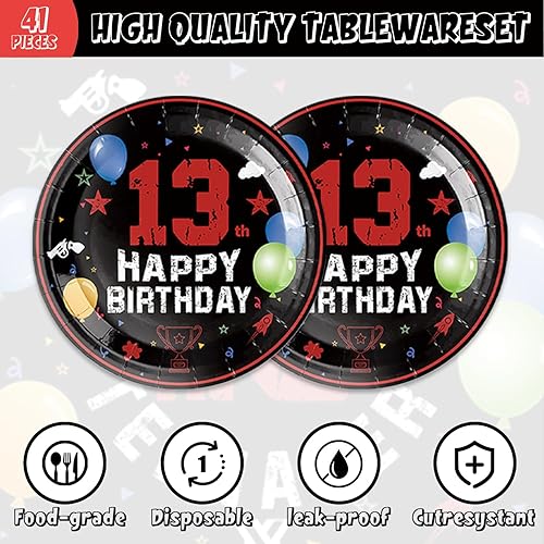 Vista 125 de 41 suministros de fiesta de béisbol, incluye 20 platos, 20 servilletas y 1 mantel, utilizado para decoración de fiesta de cumpleaños de béisbol