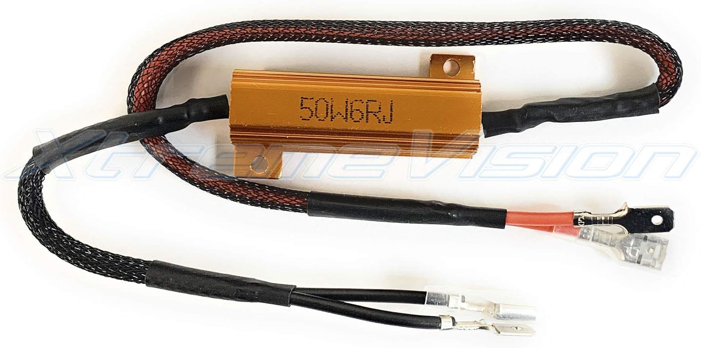 XtremeVision® LED Anti Flicker Resistor Decoder Plug and Play Error Free (1 Pair) - H1 / H3