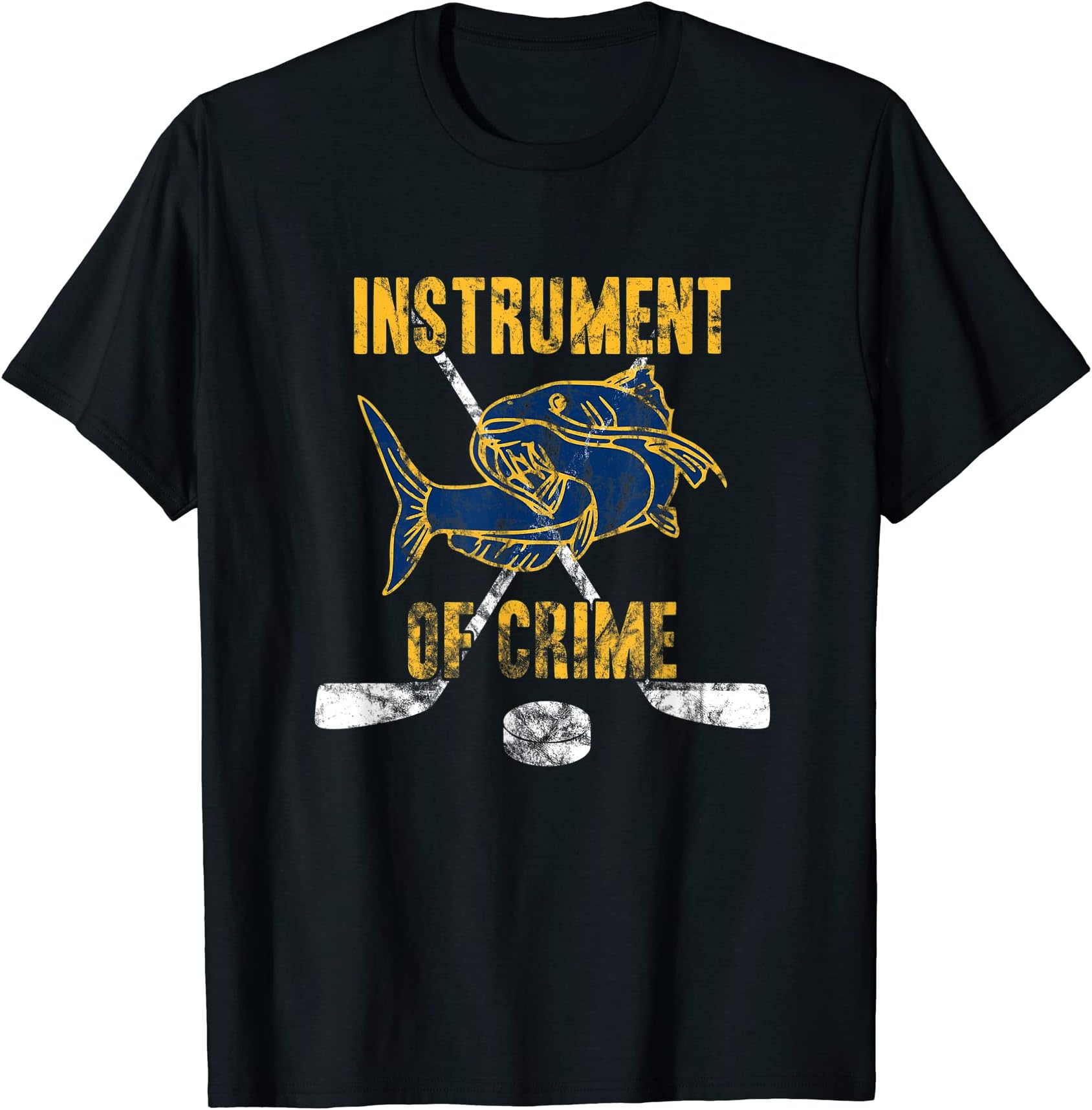 Stereotypical TeesInstrument of Crime -Catfish Hockey Shirt T-Shirt