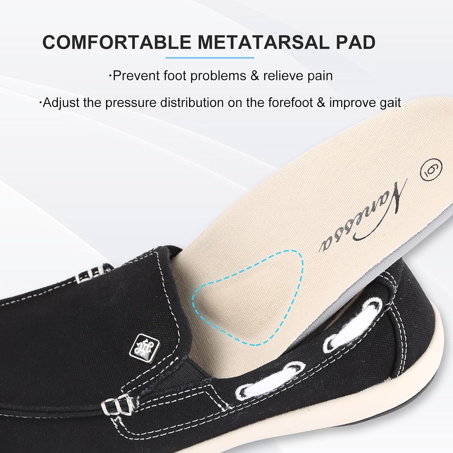 Womens Slip On Shoes - Canvas Casual Loafers Shoes with Arch Support