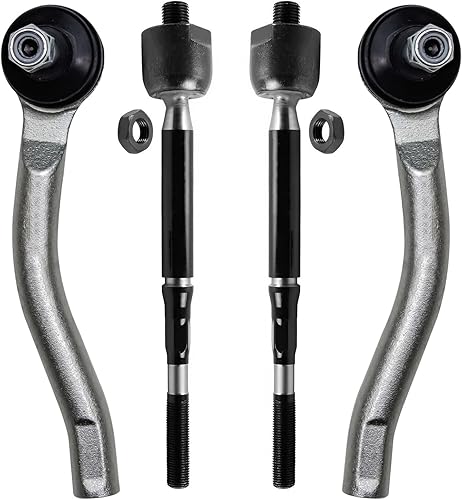 Miniatura 98 de Detroit Axle - 4 barras de acoplamiento delanteras para Hyundai Elantra Forte Koup Forte5, 4 extremos de barra de acoplamiento interiores y