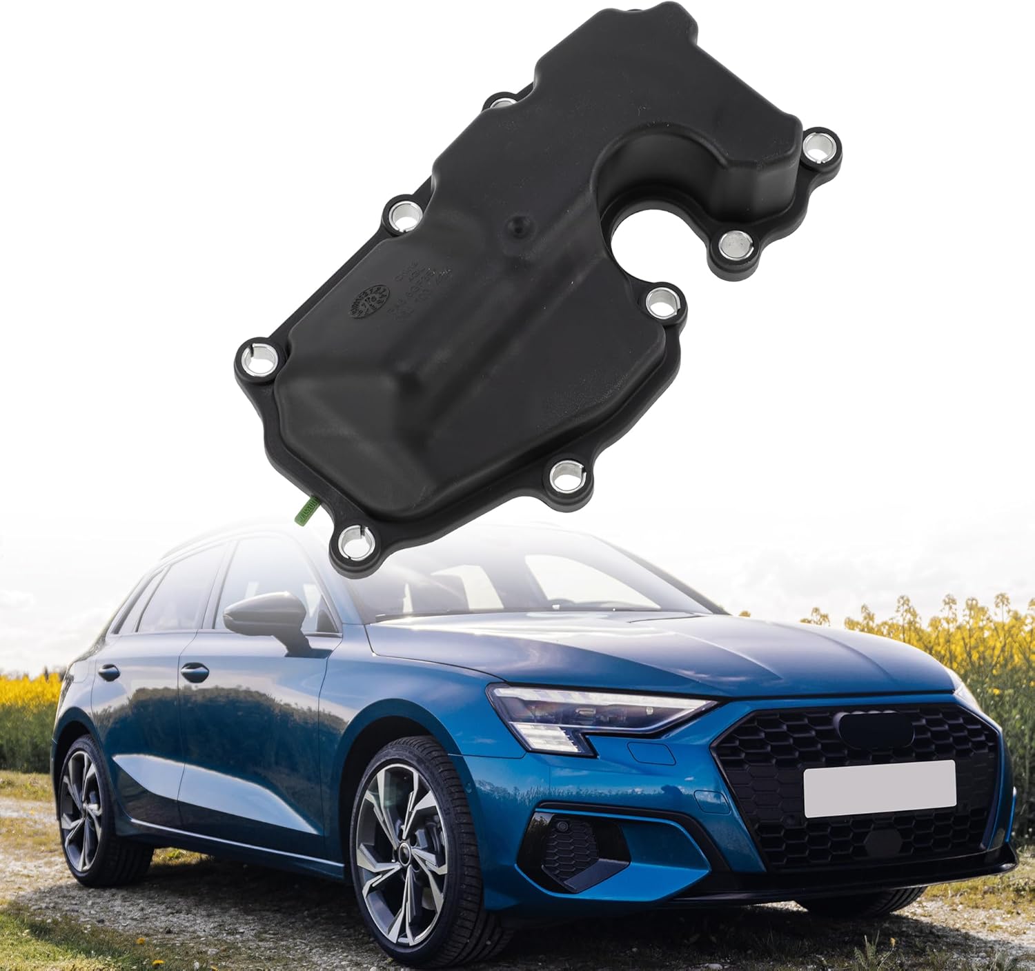 Engine Crankcase Vent Valve Oil Separator for Audi A3 CCTA/CBFA Engine 2008 2009-2013 PCV Valve Crankcase Ventilation Separator Replaces No.06H103464L