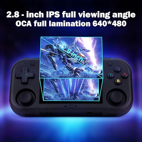 Miniatura 5 de Mini Zero 28 Consola de juegos, 2.8 pulgadas IPS de visión completa de 640 x 480 y 2900 mAh batería consolas de videojuegos retro, con tarjeta TF